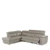 Giuseppe Nicoletti Ronaldo 3 Piece Recliner Sectional In Bull  Fango