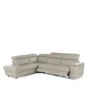 Giuseppe Nicoletti Ronaldo 3 Piece Recliner Sectional In Bull  Tortora