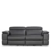 Giuseppe Nicoletti Ronaldo Power Reclining Sofa In Bull  Black