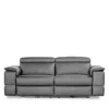 Giuseppe Nicoletti Ronaldo Power Reclining Sofa In Bull  Grigio Scuro