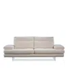Giuseppe Nicoletti Sabrina Sofa, Acrylic Legs In Teddy  Bianco