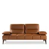 Giuseppe Nicoletti Soprano Leather Sofa In Botero  - Orange