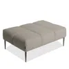 Giuseppe Nicoletti Soprano Rectangle Ottoman In Baobab -ecru