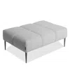 Giuseppe Nicoletti Soprano Rectangle Ottoman In Baobab -ghiaccio