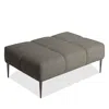 Giuseppe Nicoletti Soprano Rectangle Ottoman In Baobab -tortora