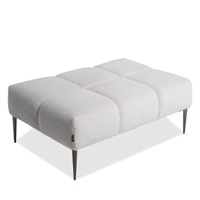 Giuseppe Nicoletti Soprano Rectangle Ottoman In Baobab - Blu