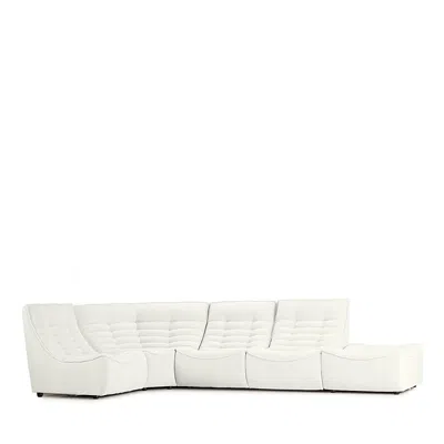 Giuseppe Nicoletti Trattino 5 Piece Power Reclining Sectional In Riccio  Bianco