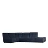 Giuseppe Nicoletti Trattino 5 Piece Power Reclining Sectional In Riccio  Blu