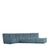 Giuseppe Nicoletti Trattino 5 Piece Power Reclining Sectional In Riccio  Celeste