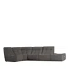 Giuseppe Nicoletti Trattino 5 Piece Power Reclining Sectional In Riccio  Grigio