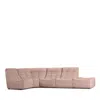 Giuseppe Nicoletti Trattino 5 Piece Power Reclining Sectional In Riccio  Rosa
