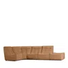 Giuseppe Nicoletti Trattino 5 Piece Power Reclining Sectional In Riccio  Ruggine
