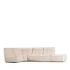 Giuseppe Nicoletti Trattino 5 Piece Power Reclining Sectional In Riccio  Sabbia
