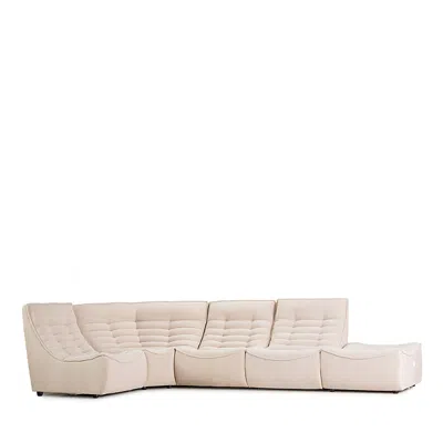 Giuseppe Nicoletti Trattino 5 Piece Power Reclining Sectional In Riccio  Sabbia