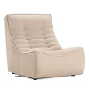 Giuseppe Nicoletti Trattino Armless Chair In Riccio 524 Sabbia