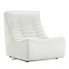 Giuseppe Nicoletti Trattino Armless Chair In Riccio  Bianco