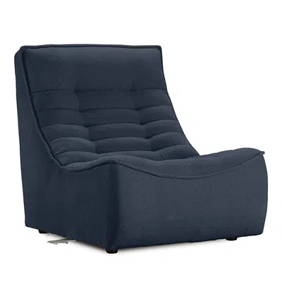 Giuseppe Nicoletti Trattino Armless Chair In Riccio  Blu