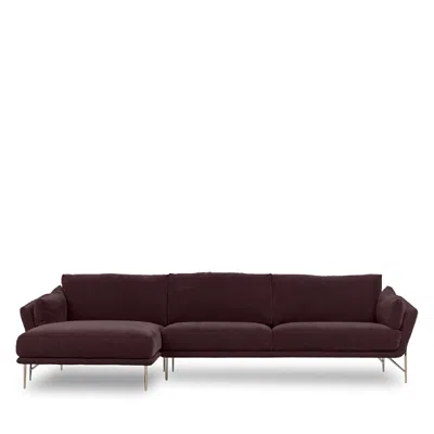 Giuseppe Nicoletti Vittorio Sectional In You  Bordeaux