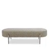 Giuseppe Nicoletti Vittoro Bench In Loro Piana Fabrics - Exclusive In Bel Air Lovat