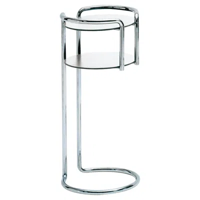 Pre-owned Giuseppe Pagano Pogatschnig Zanotta Chichibio Object Stand In Steel Frame With White Plastic Laminate
