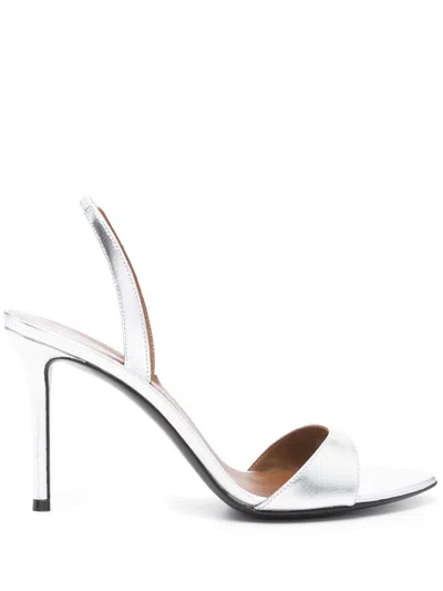 Giuseppe Zanotti 100mm Llilibeth Sandals In Silver