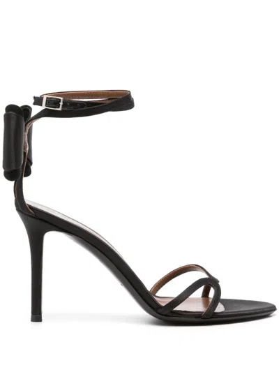 Giuseppe Zanotti 100mm Papillon Sandals In Schwarz