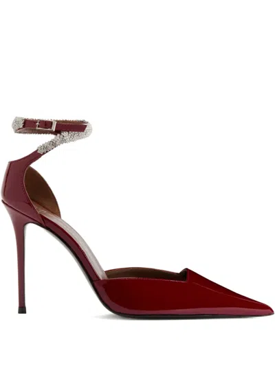 GIUSEPPE ZANOTTI 105MM ELENIE CRYSTAL-EMBELLISHED PUMPS