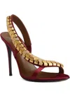 Giuseppe Zanotti 105mm Embellished Slingback Sandals In Burgundy