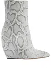 Giuseppe Zanotti Decadence 105 Python Wedge Bootie In Grey