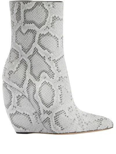 GIUSEPPE ZANOTTI 105MM GINNYFER BOOTIE WEDGE BOOTS