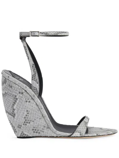 GIUSEPPE ZANOTTI 105MM GINNYFER WEDGE SANDALS