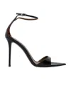 Giuseppe Zanotti 105mm Satin Crystal Ankle-strap Sandals In Black