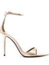 Giuseppe Zanotti Intriigo Strap 105 Sandals In Gold