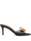 Giuseppe Zanotti 105mm Orchid Mules In Gold