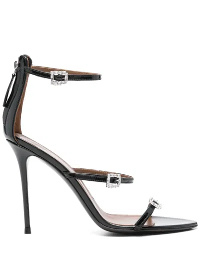Giuseppe Zanotti 105mm Patent-leather Sandals In Black