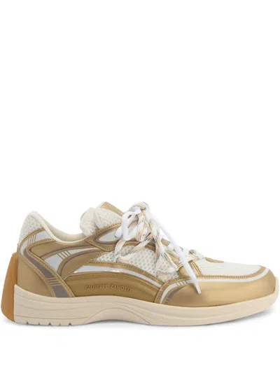 Giuseppe Zanotti Leather Sneakers In Multi