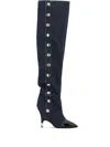 Giuseppe Zanotti Harper Stud-detail Knee-high Boots In Schwarz