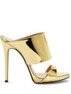 Giuseppe Zanotti Open Pointed-toe Stiletto Heel In Gold