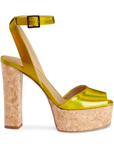 Giuseppe Zanotti 120mm Betty Sandals In Yellow