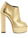 Giuseppe Zanotti Judith 120mm Peep-toe Sandals In Gold