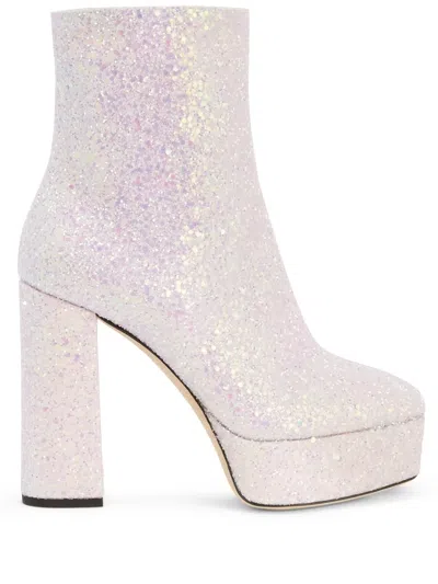 GIUSEPPE ZANOTTI 120MM MORGANA GLITTER BOOTS
