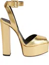 Giuseppe Zanotti 140mm Betty Platform Heeled Sandals In Gold
