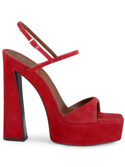 Giuseppe Zanotti 145mm Sylvy Sandals In Red