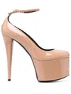 Giuseppe Zanotti Yana 150mm Patent Platform Pumps In Neutrals