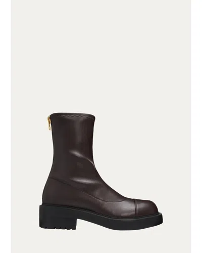 Giuseppe Zanotti 25mm Leather Combat Boots In Moro