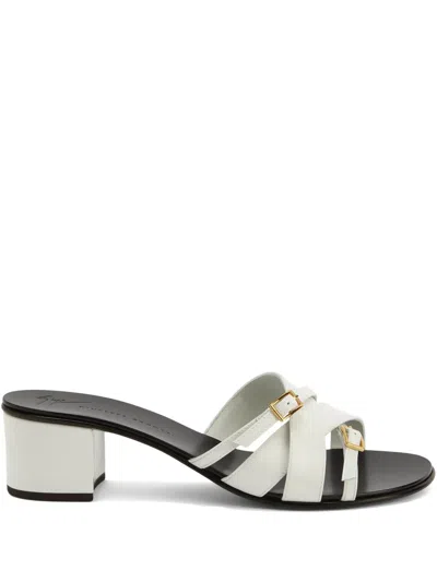 Giuseppe Zanotti 40mm Alhima Sandals In White