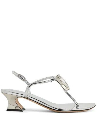 GIUSEPPE ZANOTTI 45MM ANTHONIA RHINESTONE-EMBELLISHED SANDALS