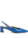 Giuseppe Zanotti 45mm Brendha Sabot Pumps In Blau
