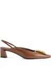 Giuseppe Zanotti 45mm Brendha Stone Pumps In Braun