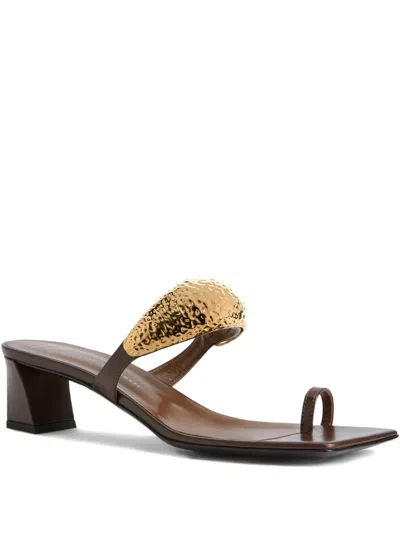 Giuseppe Zanotti 45mm Gz-ani Sandals In Brown